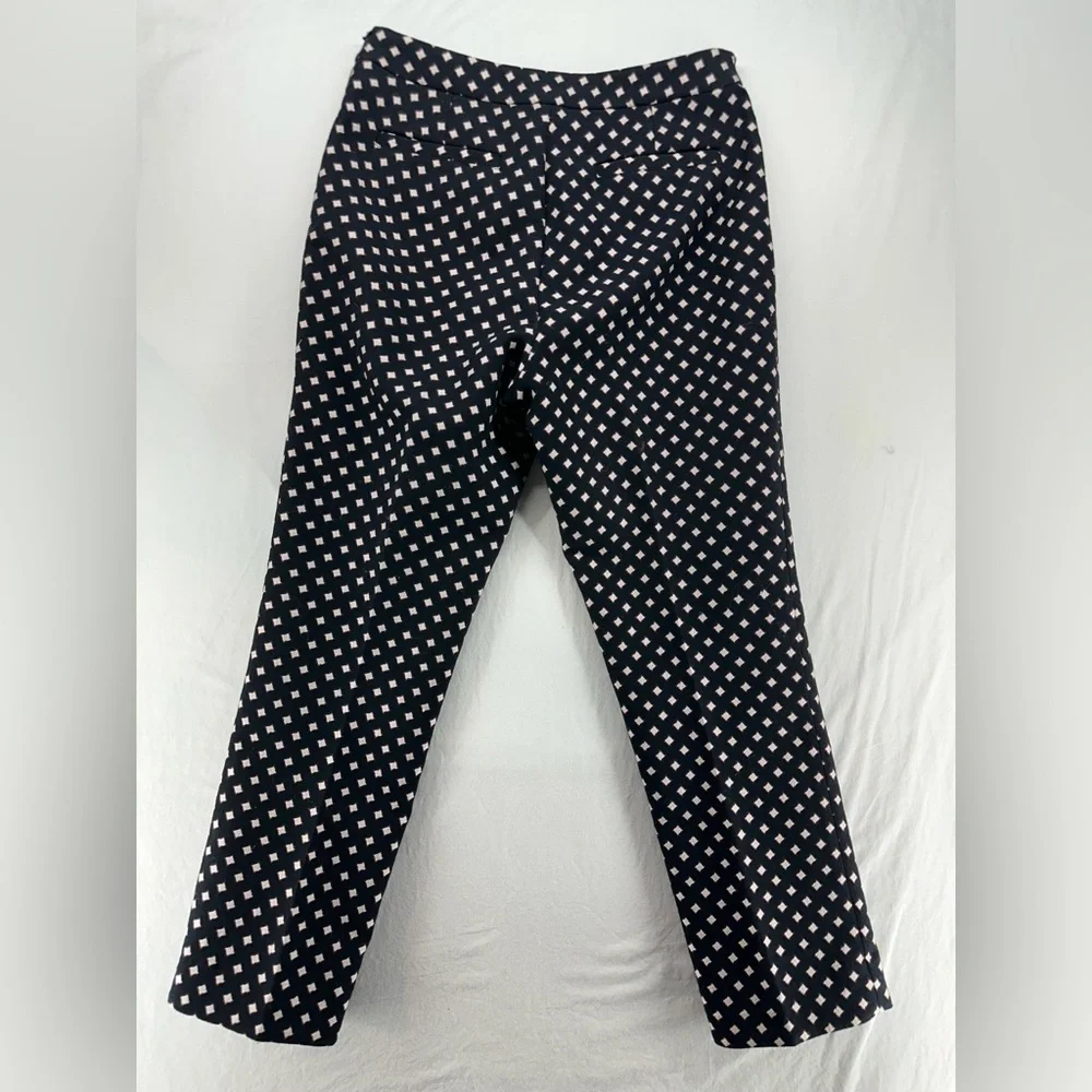 Kate Spade Diamond Cigarette Cropped Black Pants Women’s Size 6‎